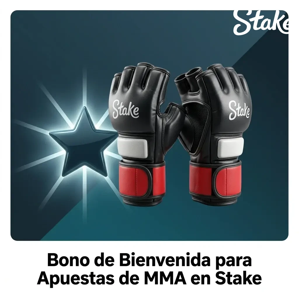 Bono de bienvenida Stake para apuestas MMA: depósito inicial con crédito extra para nuevos usuarios registrados.