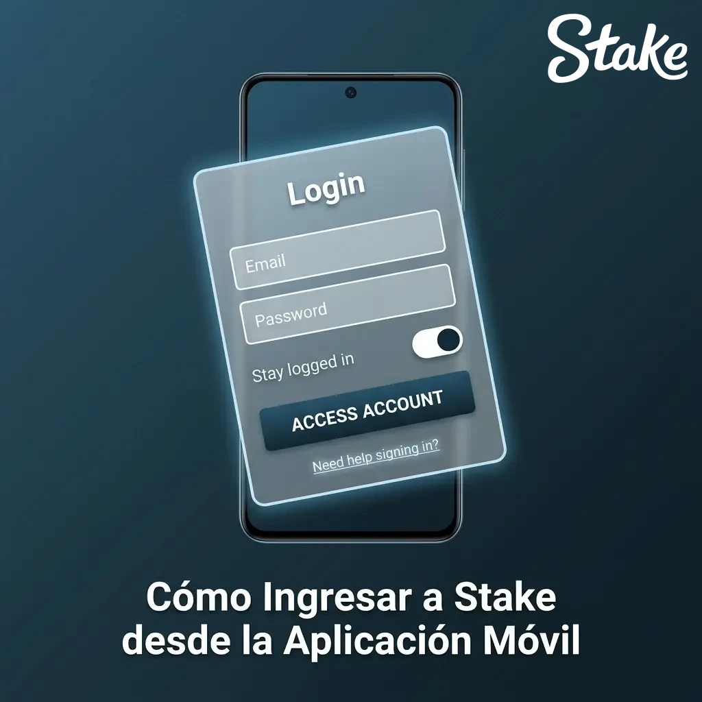 Guía para iniciar sesión en Stake desde la aplicación móvil en Android e iOS