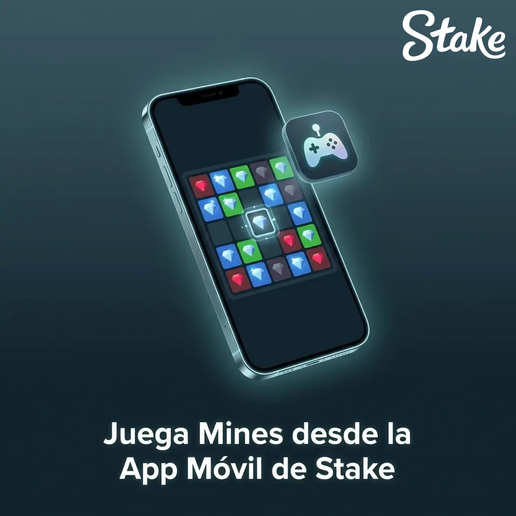 App móvil de Stake para jugar Mines en Android e iOS con acceso completo desde Chile