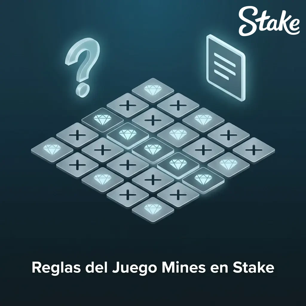 Reglas del juego Mines en Stake: tablero 5x5, minas configurables y multiplicador dinámico por casilla segura