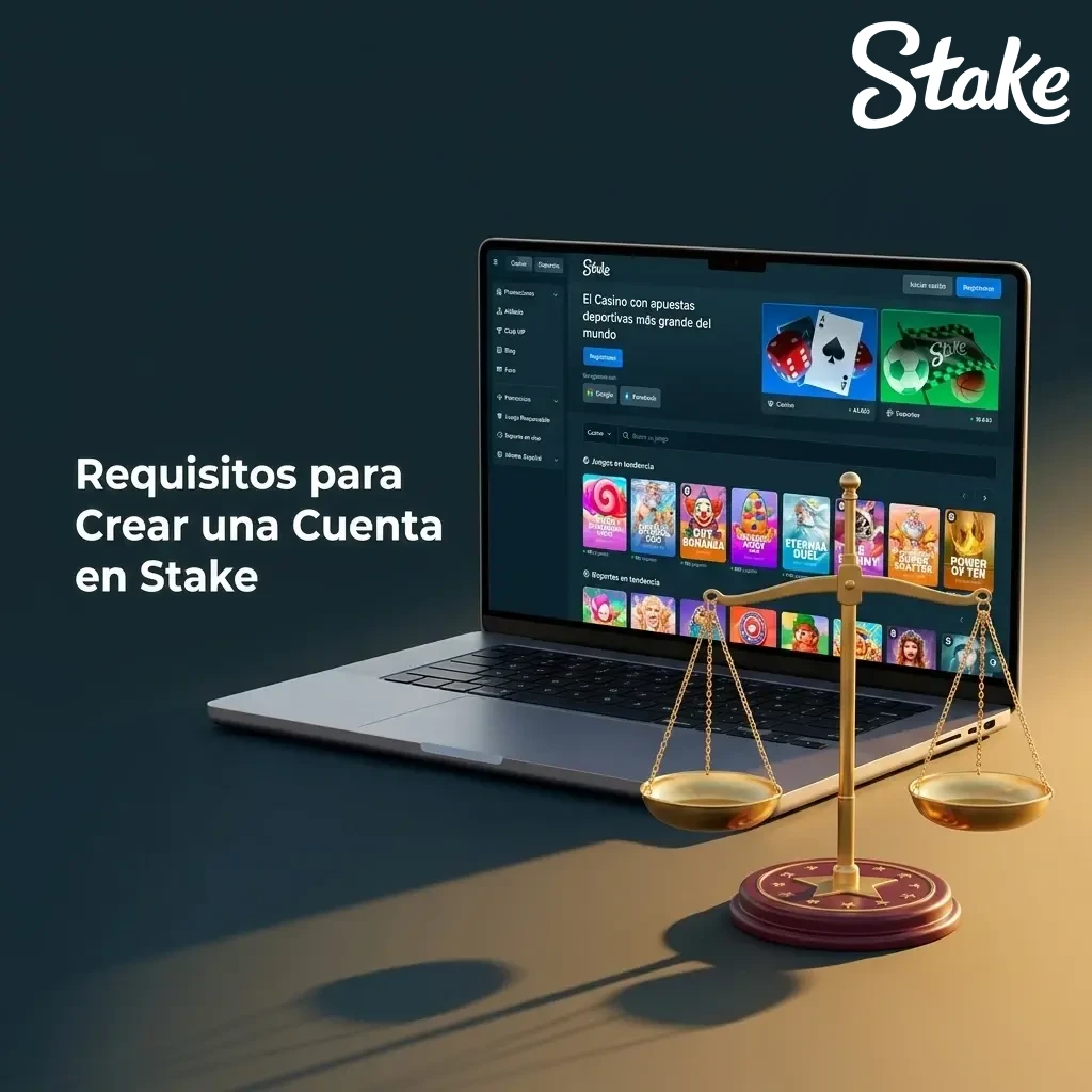 Requisitos para crear cuenta en Stake Chile: edad mínima 18 años, residencia válida y datos verídicos