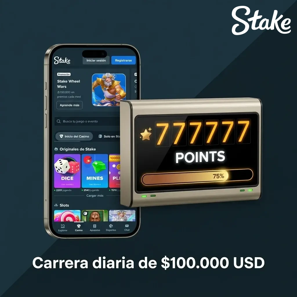 Carrera diaria de $100.000 USD en Stake: compite entre 5.000 jugadores y gana premios en criptomoneda