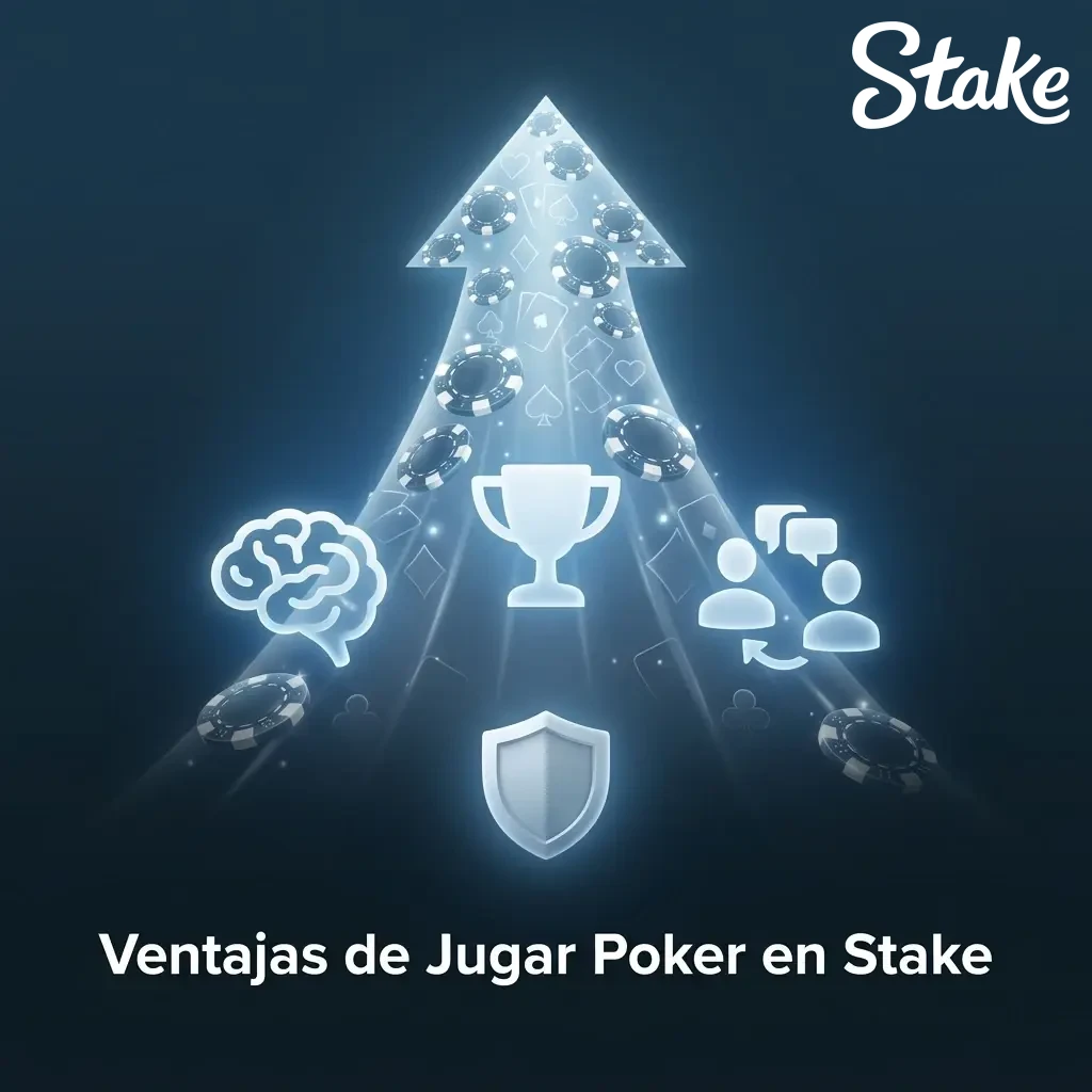 Ventajas de jugar póker en Stake: variedad, demo gratis, rakeback, cripto y app móvil para Chile